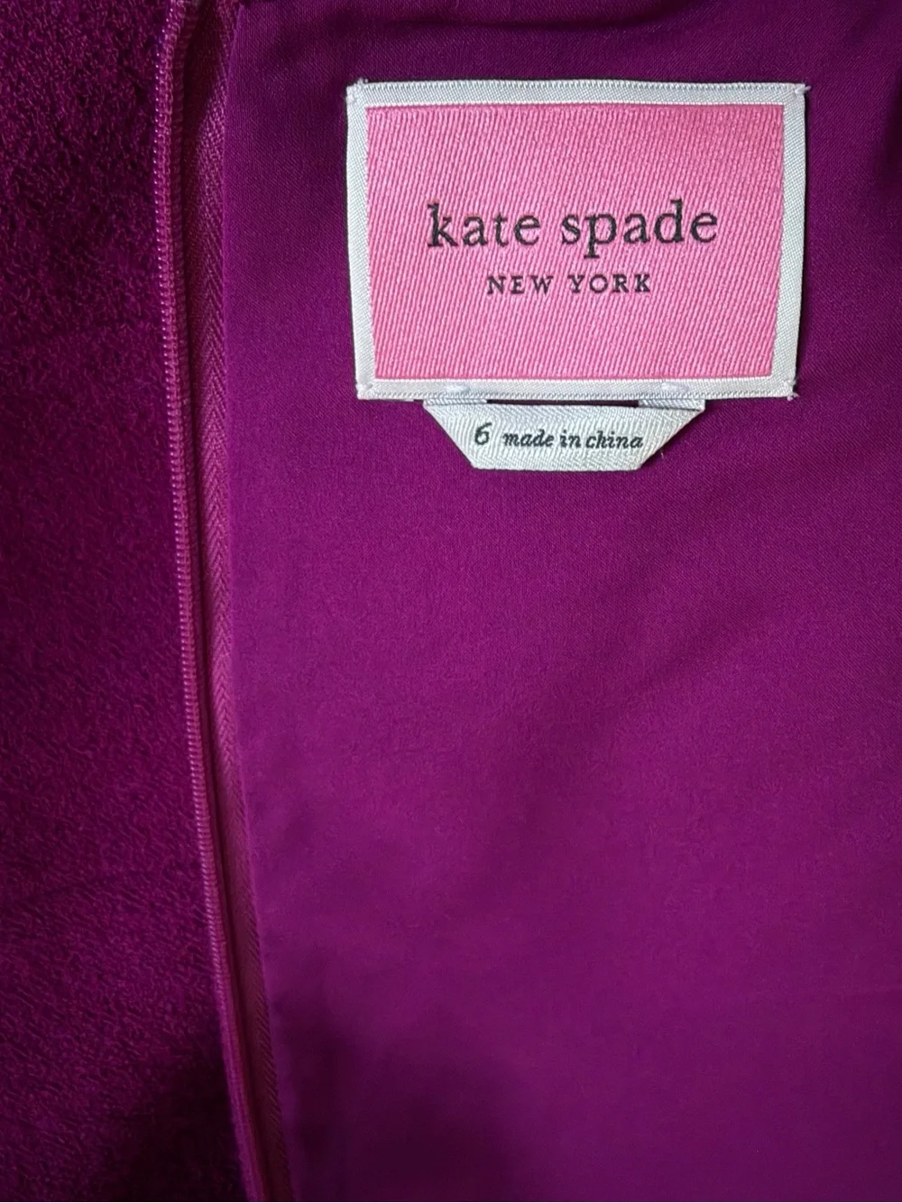 Kate Spade New York Berry Blitz Wool Blend Crepe Sheath Dress | Size 6